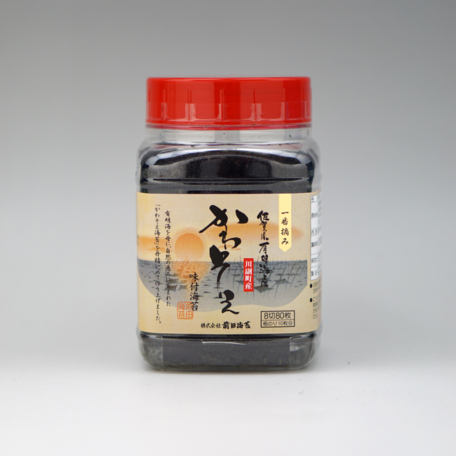 前田海苔　一番摘み　有明産かわそえ　焼きのり　味付き　(8切80枚)